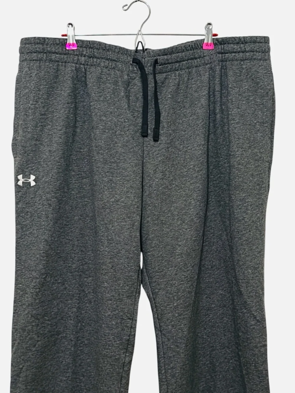 Under Armour Rival Fleece Joggers Pants Gray 1379770-025 Mens Size 3XL-Tall
